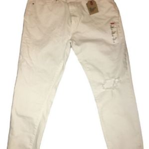 Levi's Women's White Jeans Size-18, Waist-34, 721 High Rise Skinny Ankle Jeans
